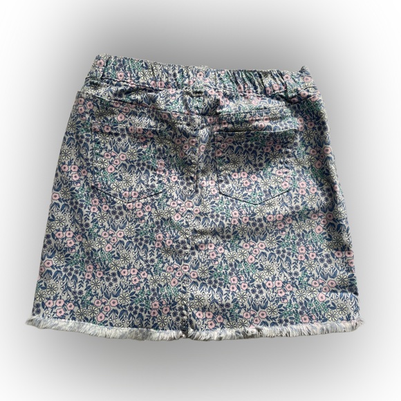 Cat & Jack Girl's Floral Print Jean Skirt Size:L (10/12). - Picture 2 of 5